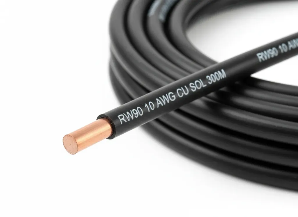 RW90 #10/1 CU SOL 300M (Black)