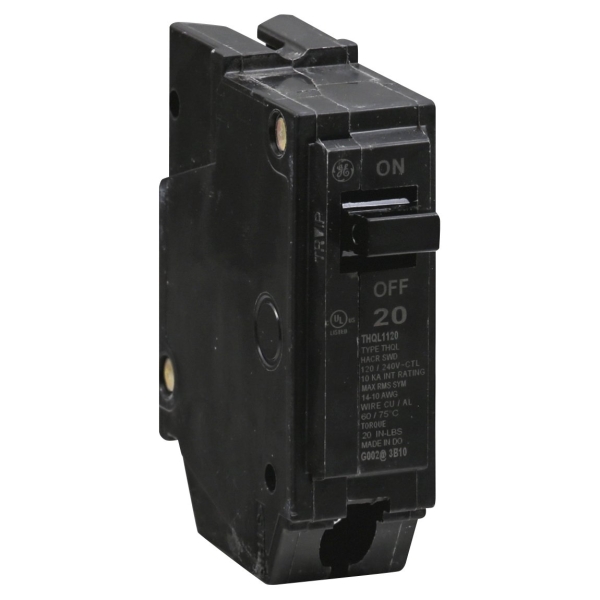 General Electric THQL1120 Circuit Breaker  1-Pole 20-Amp Thick Series