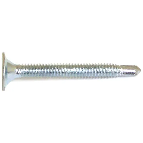 #10 x 3/4-inch Pan Head Square Drive Tapping Screw - Type A - Zinc Plated - 16pcs
