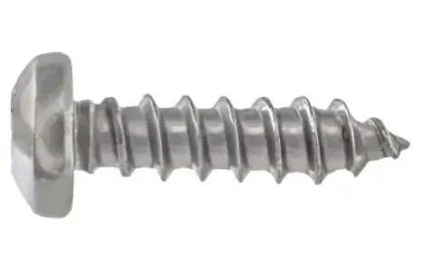 #10 x 2-in Pan Head Square Drive Steel Wood Screws, Zinc-Plated, 100pcs