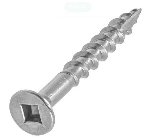 #8 x 1 1/2 Flat Head SQ Wood Screw Jar of 600