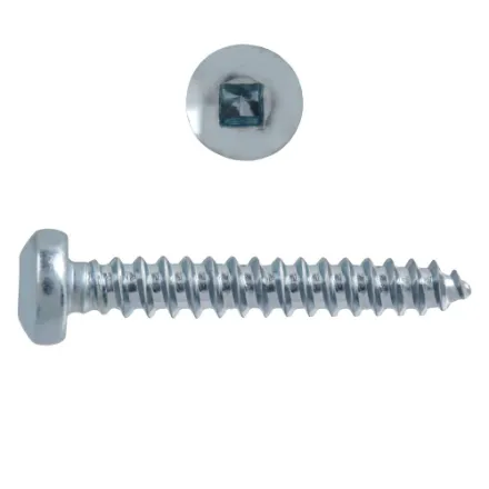 #10 x 1-1/4-inch Pan Head Square Drive Tapping Screw Jar of 500