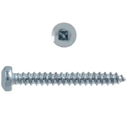 #10 x 1-1/2-inch Pan Head Square Drive Tapping Screw Jar of 400