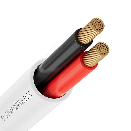 Syston Cable Technology 14/2 Stranded Audio Cable UL/ETL CL3R CMR FT4 14 AWG 2 Conductors Oxygen Free Copper - 150M