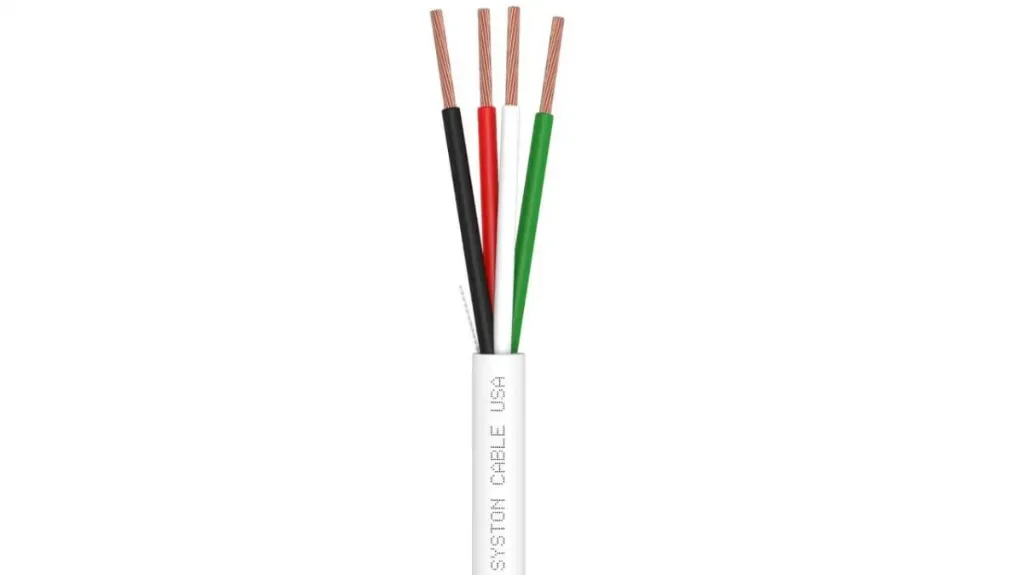 SYSTON 14/4 Speaker Audio Cable Wire Bulk, 14 AWG 4C Stranded OFC - Oxygen Free Copper Conductors- 150M