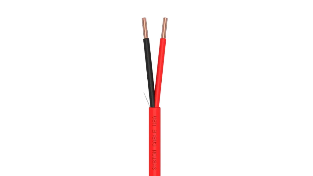 Syston 14/2 Fire Alarm Cable, FPLR/CL3R, Red, 1000 ft
