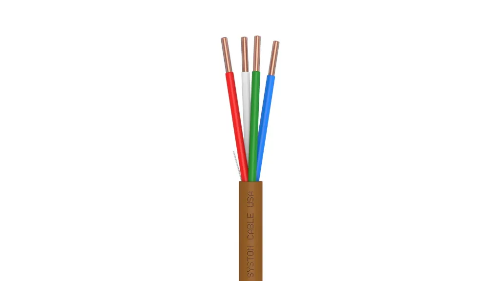 Syston 18/4 Thermostat Wire, CL3R/CMR, Brown, 250 ft