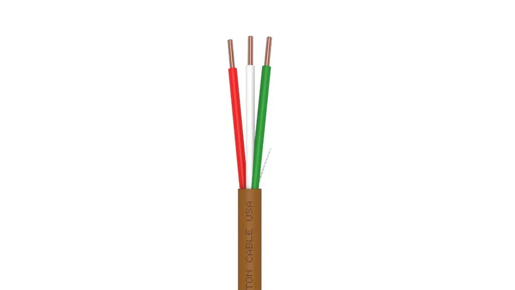 Syston 18/3 Thermostat Wire, CL3R/CMR, Brown, 250 ft