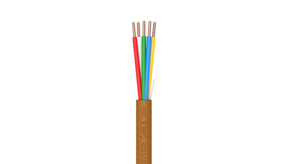 SYSTON EZ-Pull Premium 18 AWG, 5 Conductors, Solid Copper Riser Rated – CMR, CL3R, FT4, Sunlight Resistant - 75M