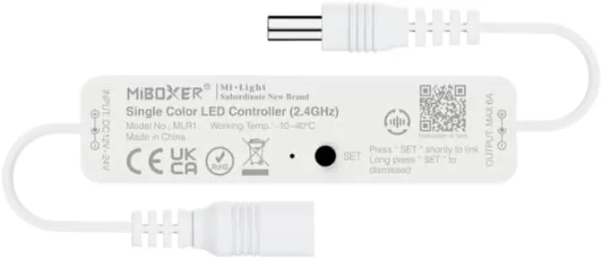 Miboxer MLR1 Mini Single Color LED Controller 2.4GHz, Dimming Range 0.1%-100%