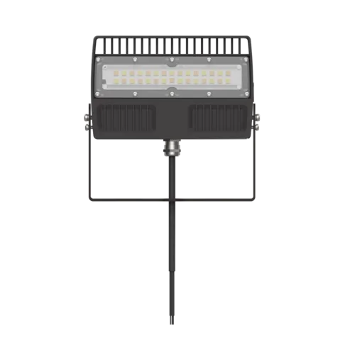 AALED AA-700027UCCTW-YM, LED Flood Light with Dusk to Dawn Photocell, 120-347V, 15/25/35/45W, 3000/4000/5000K, 2100/3500/4900/6300 Lumens, Yoke Mount