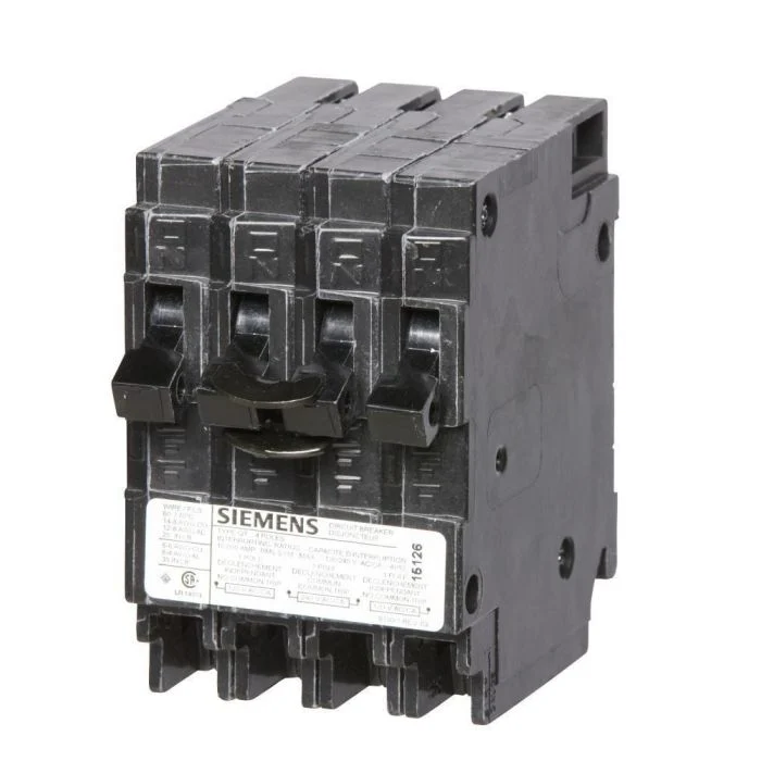Siemens Q21525CTNC Circuit Breaker, 120/240 V AC, 2x15A Single Pole 1x25A 2 Pole