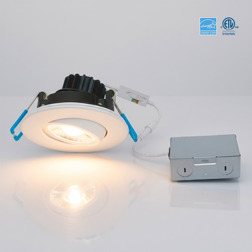 Ortech SLIM3GIM-5CCT — Slim LED Downlight, 5CCT Selectable (2700K / 3000K / 4000K / 5000K / 6500K)