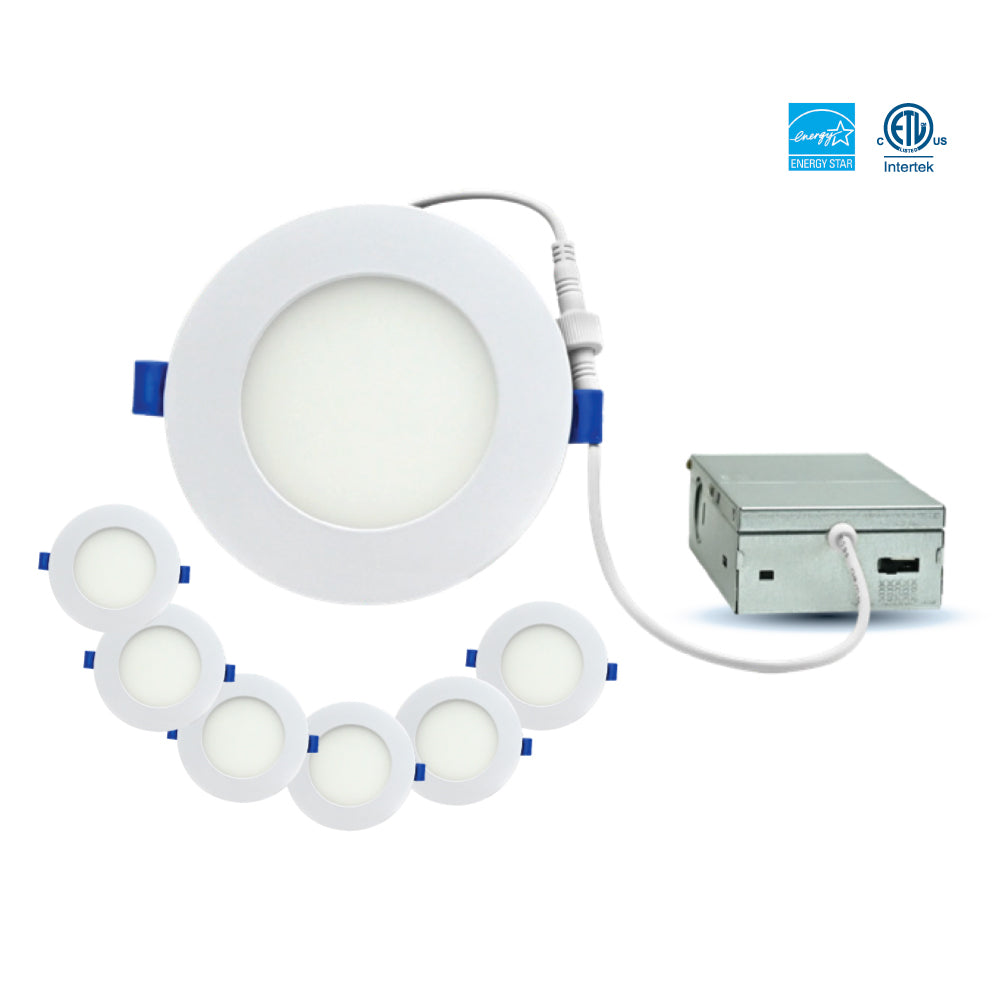 Ortech SLIM4CONT-5CCT — Slim LED Downlight, 5CCT Selectable (2700K / 3000K / 4000K / 5000K / 6500K)