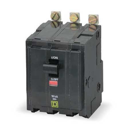 Square D QOB325 Miniature Circuit Breaker, QO Series, 25A, 3 Pole, 120/240V AC, 10kA at 120/240V AC