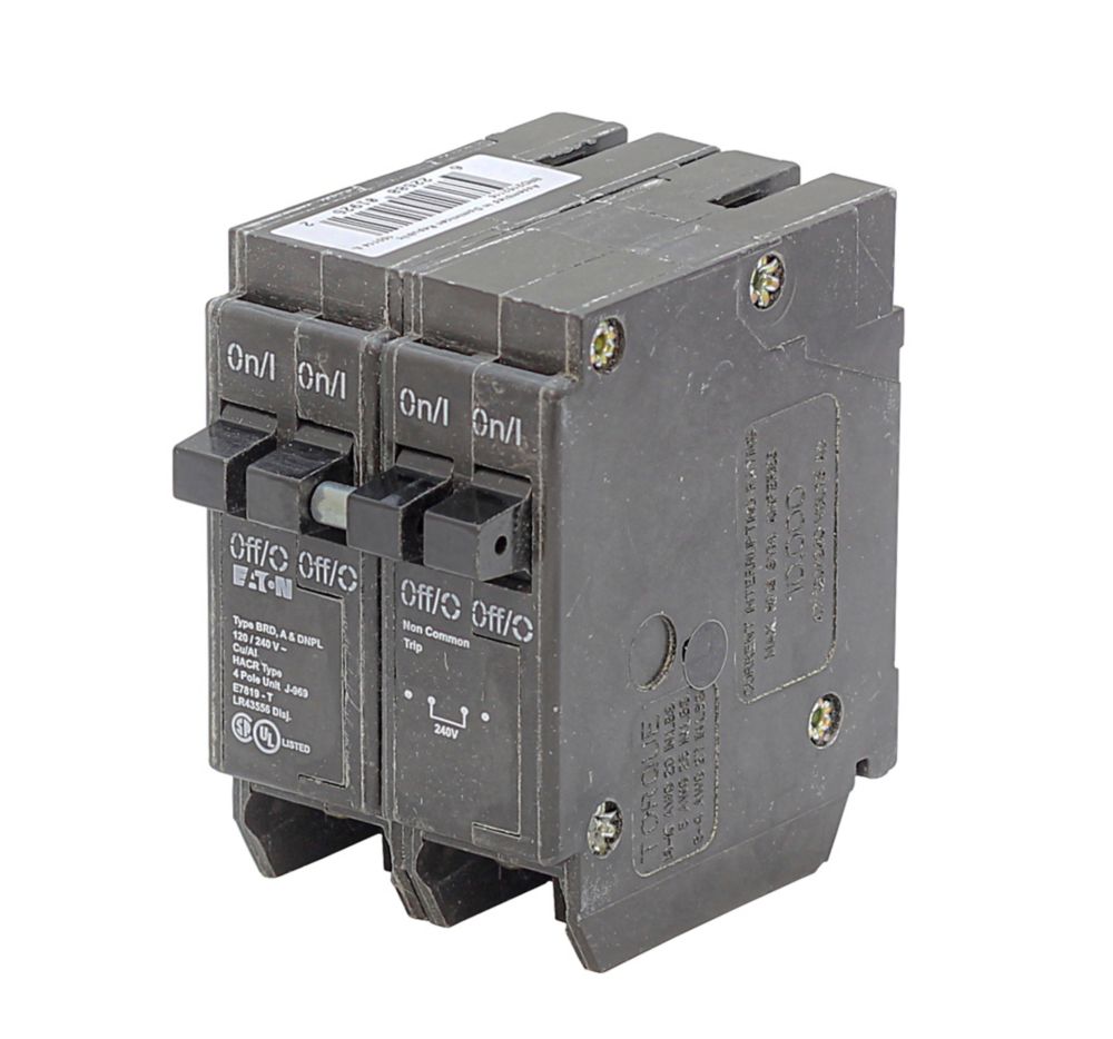 Eaton DNPL151515 2x15A Single Pole, 1x15A Double Pole Standard Trip Circuit Breaker - Space Saver Tandem