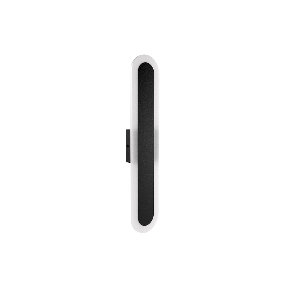 Canolight LED Linear Wall Light - Square Centre, Edgeless, 18 Inches Tall