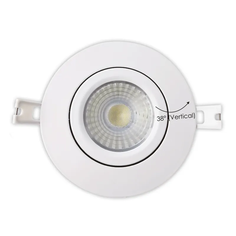 Votatec VO-GRP4W10-120-D-5WY 4" Round Slim Gimbal Downlight, 10W, 5CCT