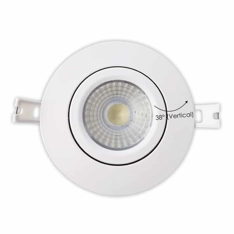 Votatec VO-GRP4W10-120-D-5WY 4" Round Airtight Gimbal Downlight, 10W, 5CCT