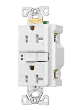 EAG TRAFGF20W AF/GF TR Duplex 20A 125V WH