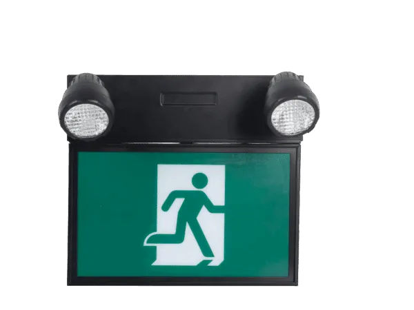 [CR-7107B/BK] Votatec CR-7107B Steel RM Exit Sign Combo Remote Capable 36W At 30 MINUTES 120-347V (Black)