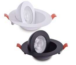 Nexleds 2" Floating Gimbal dimmable AND wet location - 5W, 5CCT (NX-FGDL2-5W-WH)
