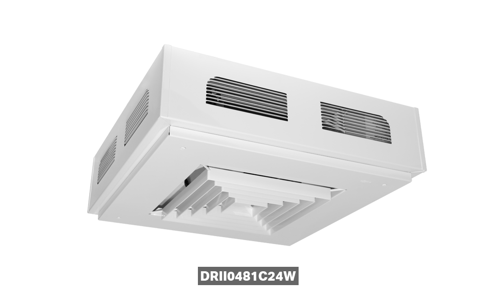 Stelpro DRII1063C24SW DR-II Recessed Ceiling Fan Heater 10000W 600V 3-Phase, Soft White, 24V Control