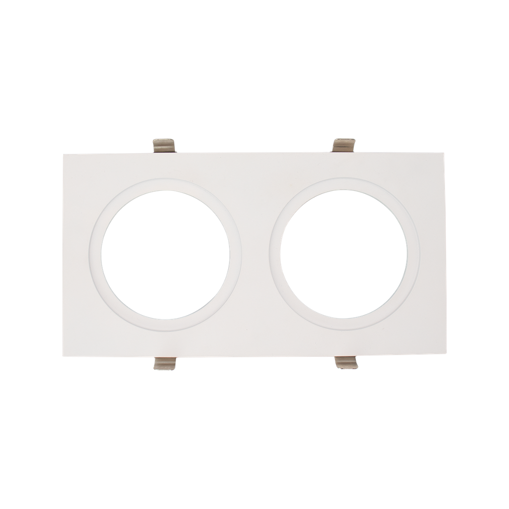 [RENO-MLP2-35-WH] Reno Aura Multiple Lighting System Plates for two Regressed Gimbals (White)