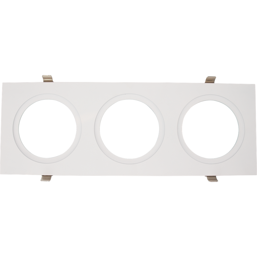[RENO-MLP3-35-WH] Reno Aura Multiple Lighting System Plates for Three Regressed Gimbals (White)