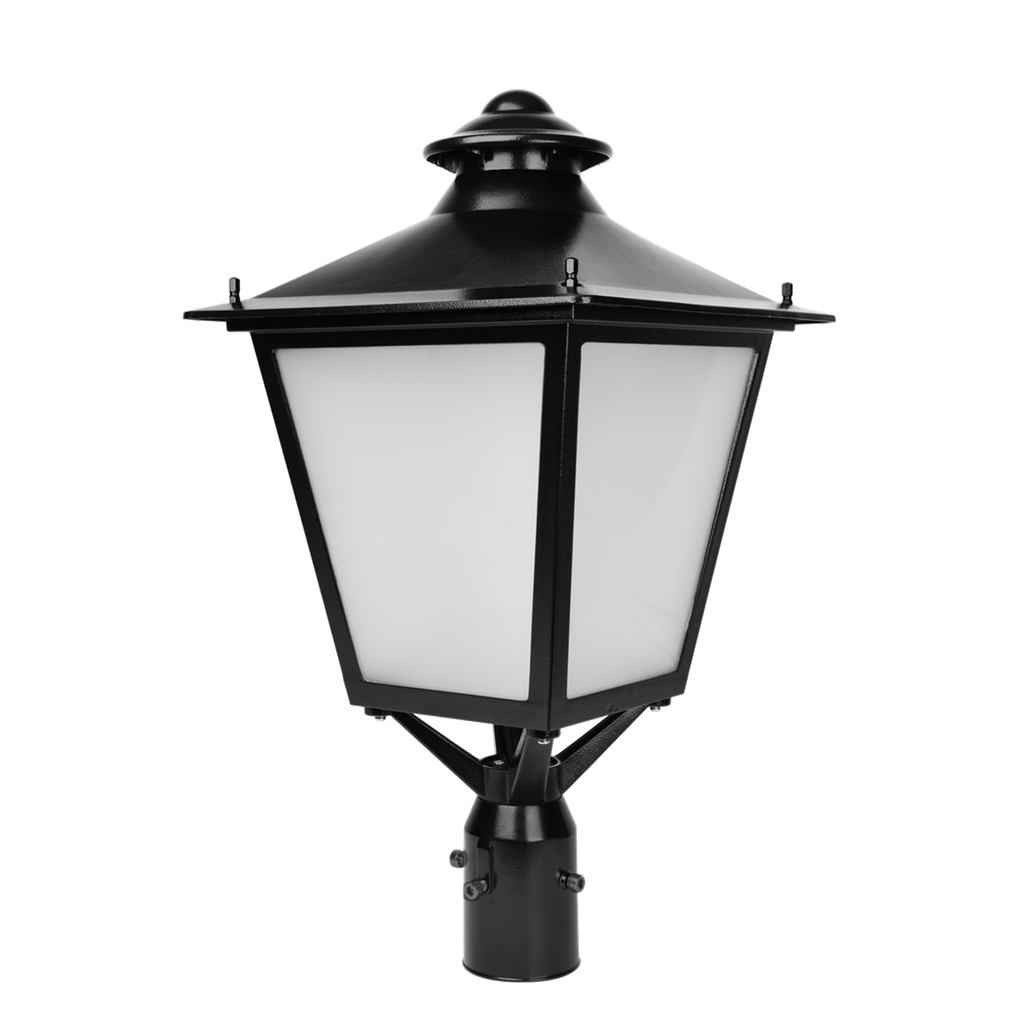 [RENO-PTL-DV-MW-MCCT-BK] Reno Bellevue Lantern Post Top Fixture