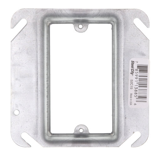 4" Square Cover, 1 Device, 1" Raised