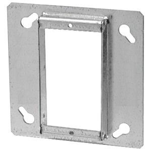 4" Square Tile Cover, 1 Device, 3/4" Raised
