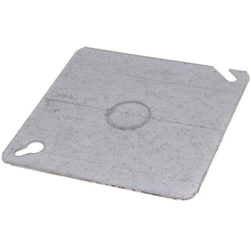 4" Square Cover, 1/2" Knockout