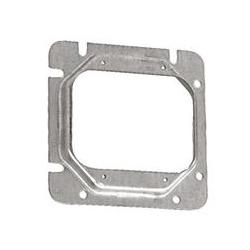 4-11/16" Square Cover, 2 Device, 1/2" Raised
