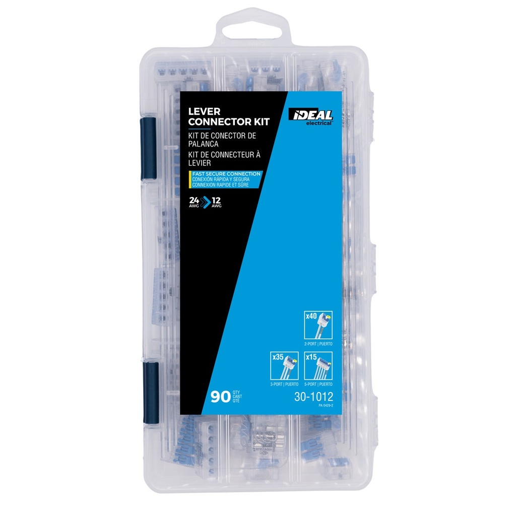 [30-1012] In-Sure® Lever Wire Connectors, 90-Piece Kit