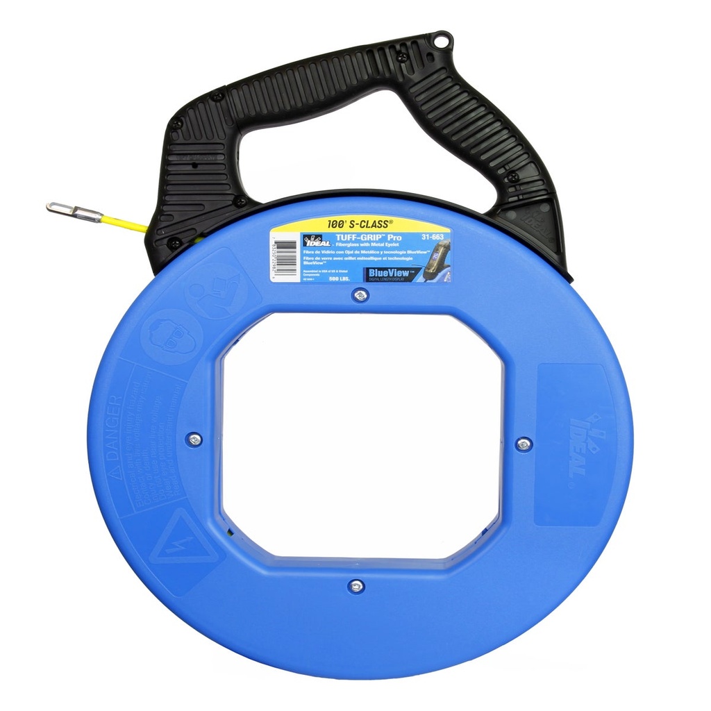 Digital S-Class® Fish Tape w/BlueView™ Display, 100' w/Leader