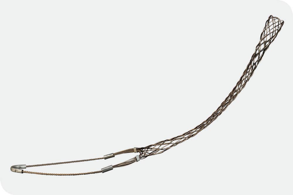 [2401-020] Stainless Steel Standard Mesh Grip - Closed Mesh - Single Eye - 2.00" - 2.50" Cable Range