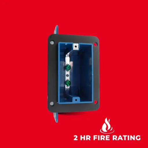 [WPB01-FR] One Gang Insulated Vapour Proof Non-metallic Switch and Outlet Box | PB01VB