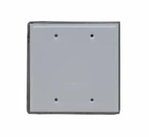 [2-BC]  2 Gang Blank Weatherproof Cover with Gasket