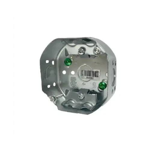 [54151-L]  4" Octagonal Box with Cable Clamps - Shallow | 54151-L