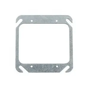 [C223431]  4" Square Box Flat Cover 2-Decora Devices