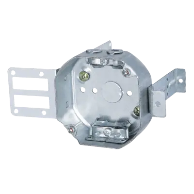[54151-LSSAX]  4" Wraparound Octagonal Box with Cable Clamps & Mounting Bracket