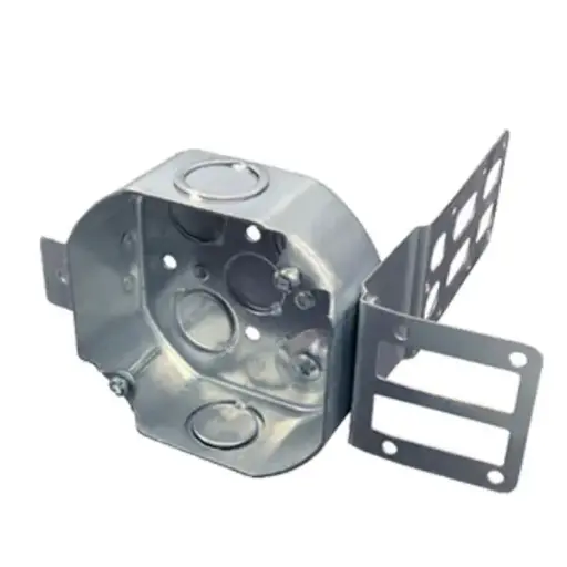 [497625J]  4" Wraparound Octagonal Box with Knockouts - Shallow | 54151-KSSX