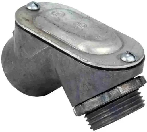 [PEB-100] 27mm (1") EMT/RIGID to Box Pull Elbow