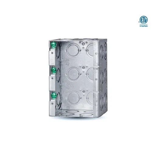 [MBD-3K] 3 Gang Masonry Box That Is 3-1/2" Deep 63CU.IN. With Concentric Knockout | MBD-3K