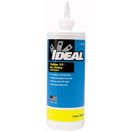 [31-358] Yellow 77® Wire Pulling Lubricant, 1-Quart Squeeze Bottle