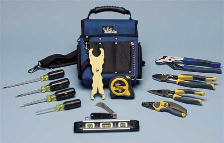 [35-790] 13-Piece Journeyman Electrician’s Kit w/Tote