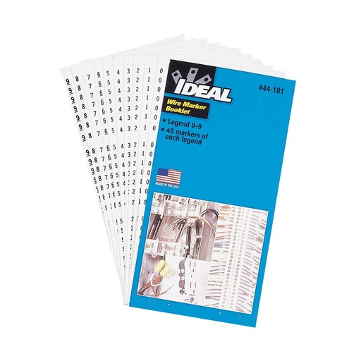 [44-103] Wire Marker Booklet, 10 of Each "1-48"