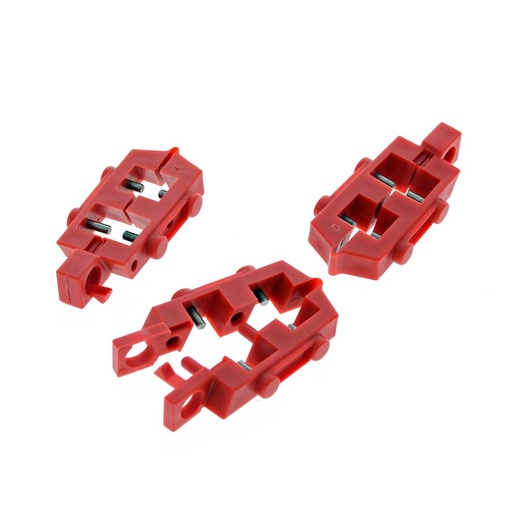 [44-810] Hinged Single-Pole Breaker Lockout, Card of 3