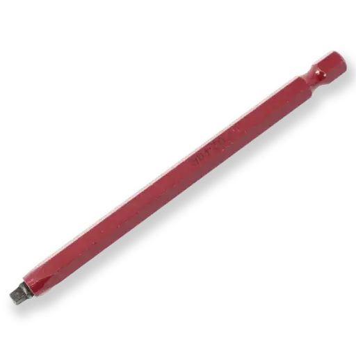 [70240R] Driver Bit - #2 Red Square x 4"